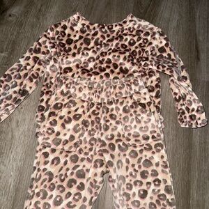 Cat & Jack Pink Leopard Print Kids Joggers